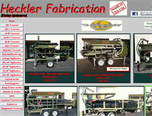 Tablet Screenshot of hecklerfabrication.com